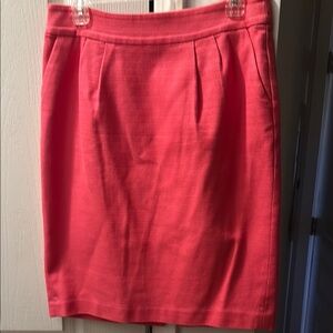 Banana Republic Coral Pencil Skirt